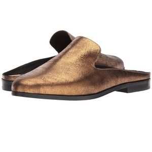 Donna Karan Bronze Mott Metallic Mules size 6